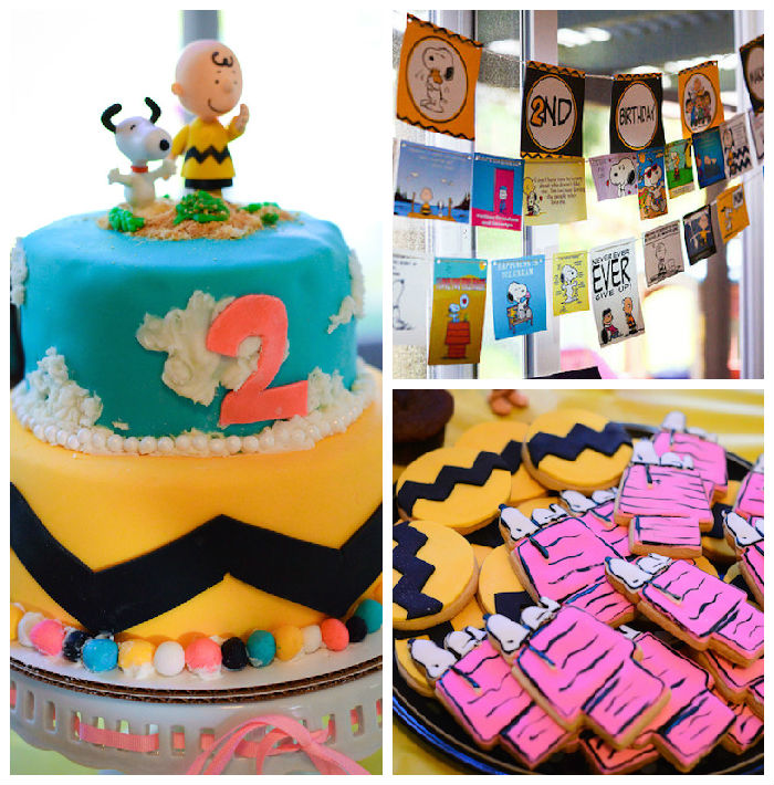 Tema de aniversário: Snoopy e Charlie Brown