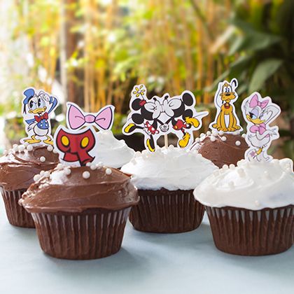 Tottens para Cupcake Mickey Mouse e seus amigos – Para imprimir