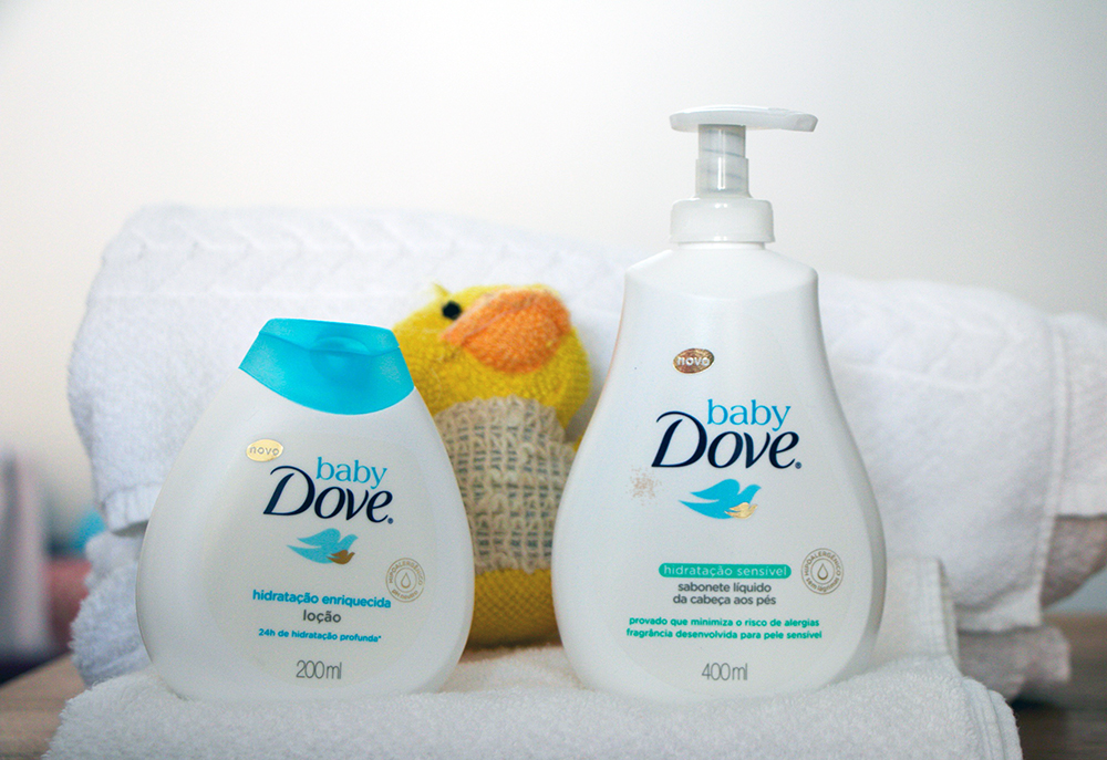 passo a passo para cuidar da pele do bebe baby Dove