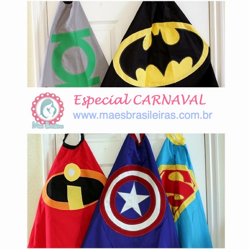 Especial Carnaval – Símbolos dos Super Heróis – Molde