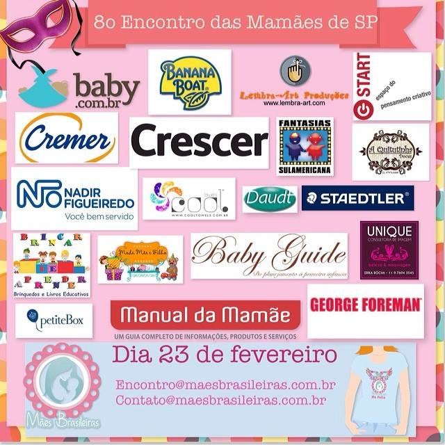 8o Encontro das Mamães de São Paulo - Patrocinadores e parceiros