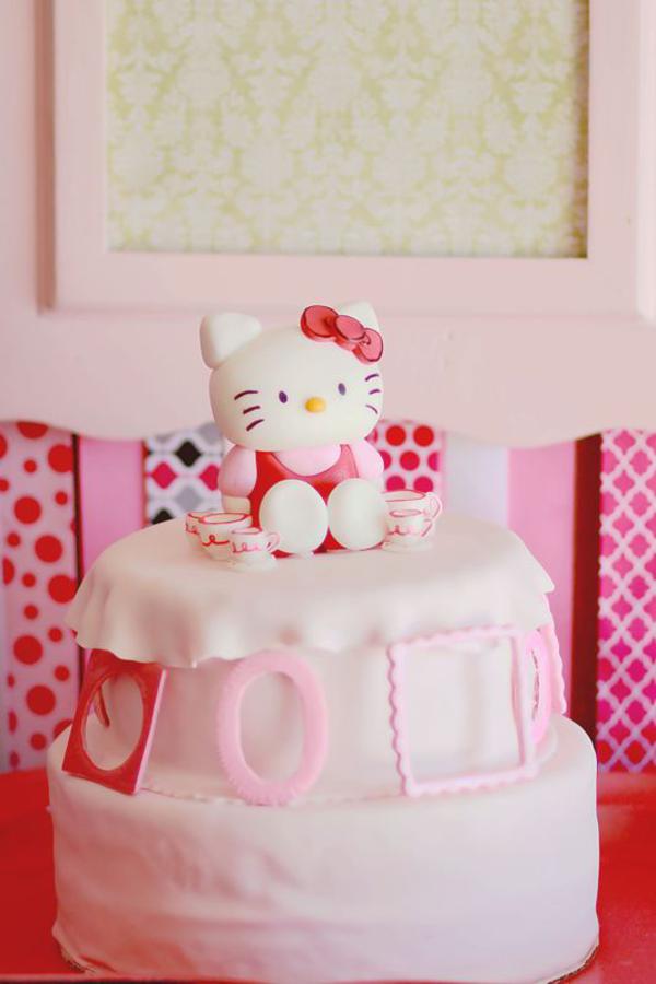 festa tema hello kitty bolo