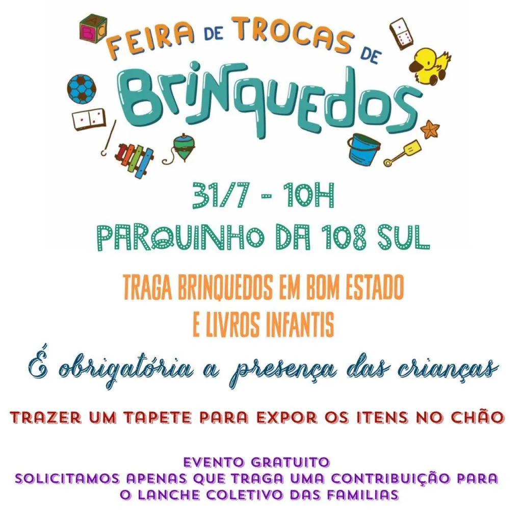 Feira de troca de brinquedos