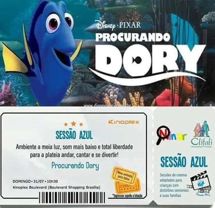 Projeto Sessão Azul – Procurando Dory